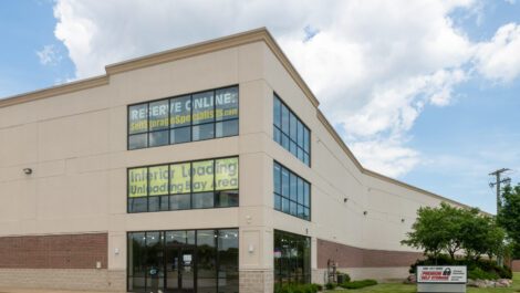 Storage facility office exterior at Premium Self Storage in Saint Clair Shores, MI.