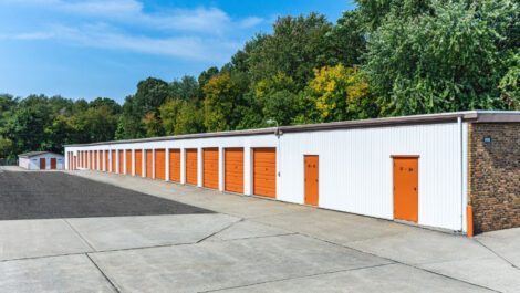 Master Mini Warehouse drive-up storage units.
