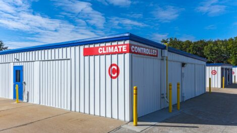 Climate-controlled storage units at National Storage in Westland, MI.