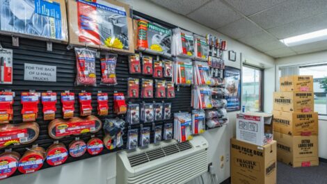 National Storage Westland on Newburgh packing supplies for sale in office.
