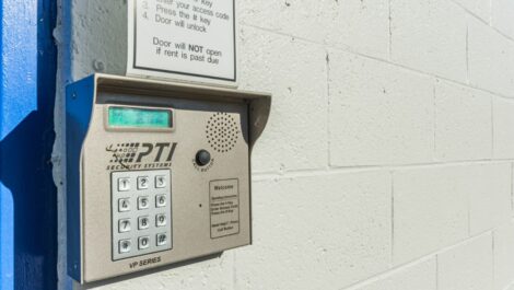 National Storage Center of Ann Arbor - Plymouth Rd keypad entry.