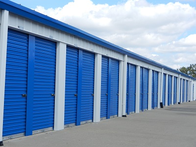 Drive up storage units.