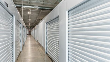 Indoor, climate controlled storage units at National Storage in Byron Center, MI.