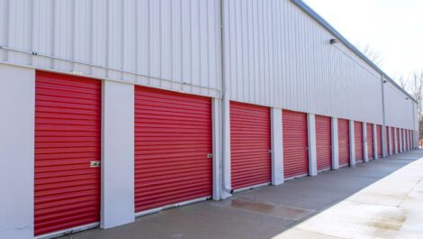 Drive-up storage at National Storage in Livonia, MI.
