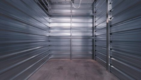 Large interior storage unit at National Storage in Traverse City, MI.