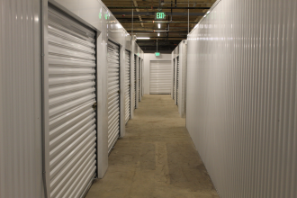 self storage units in hallway